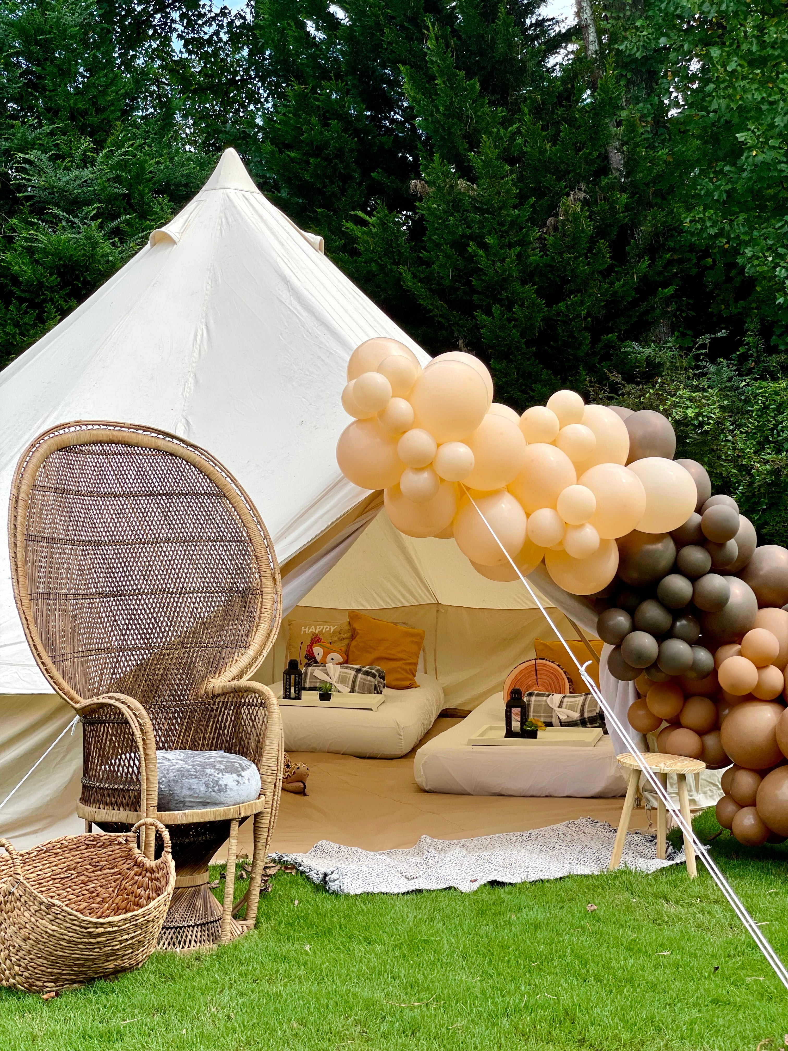 Ultimate Glampout Bell Tent Sleepover Party