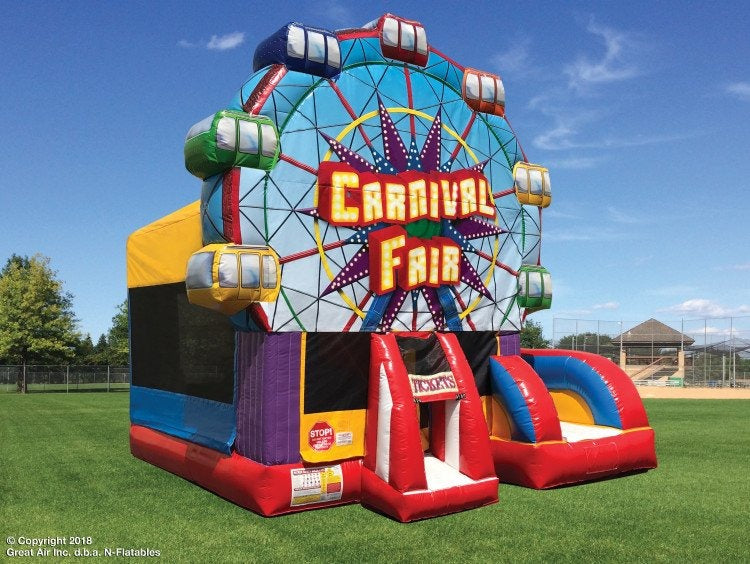 Carnival Fair Bounce and Slide Combo