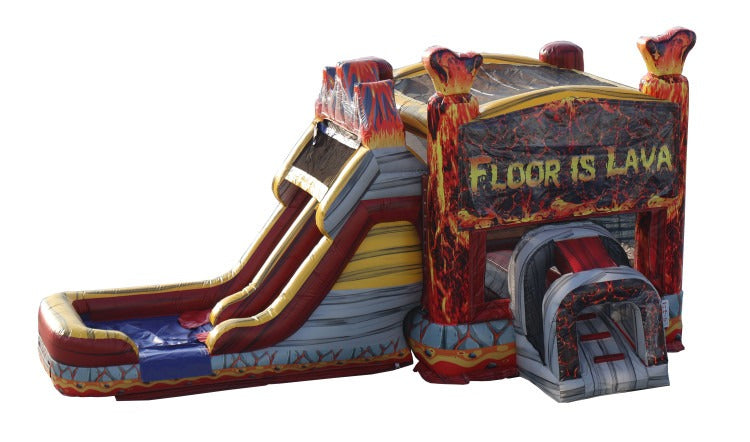 Floor is Lava Dual Lane Bounce and Slide