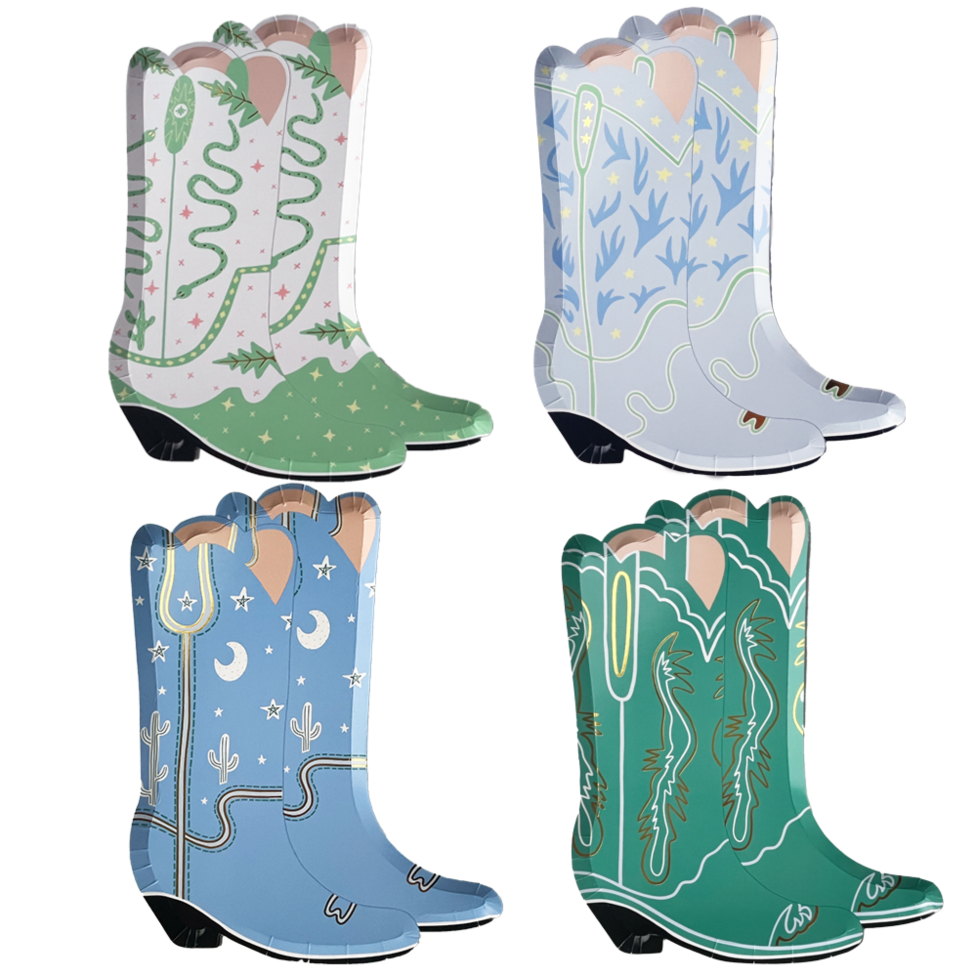 Yeehaw Large "Boot" Plates