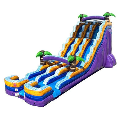 24' Tropical Paradise Dual Lane Water Slide