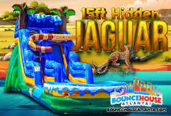 15' Hidden Jaguar Dry Slide Rental in Atlanta
