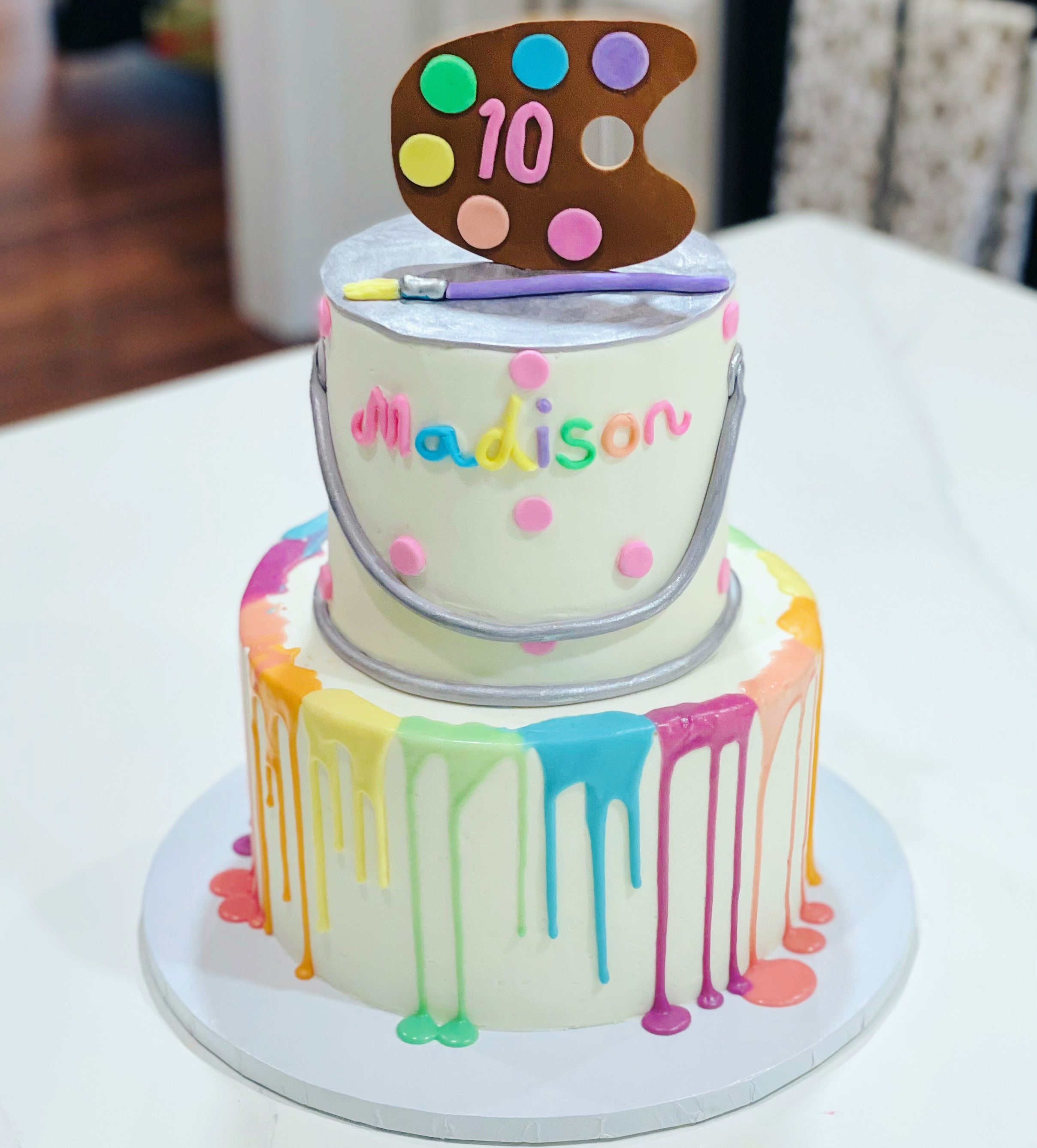 2 tier custom cake