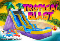 20' Tropical Blast Dry Slide Inflatable Rental