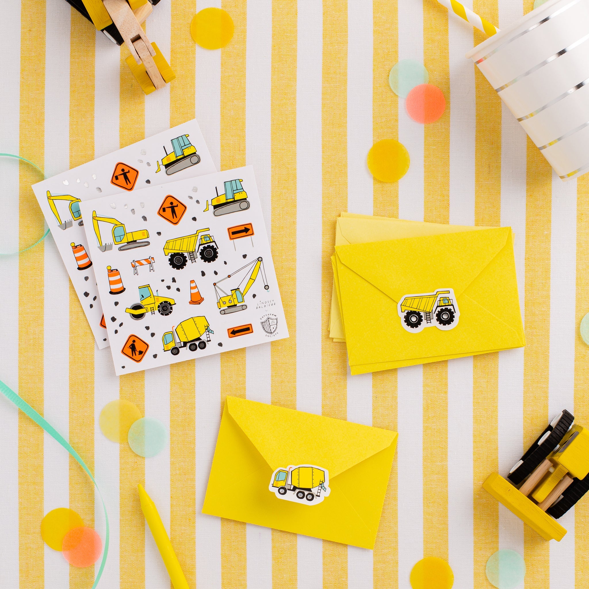 Under Construction Sticker Set