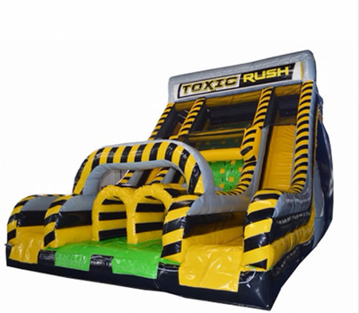 22' Dual Lane Toxic Rush Inflatable Slide