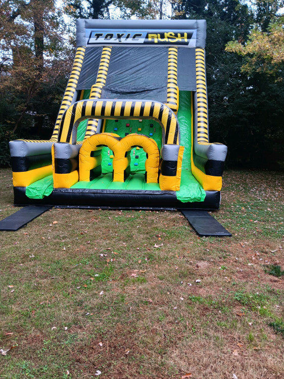 22' Dual Lane Toxic Rush Inflatable Slide