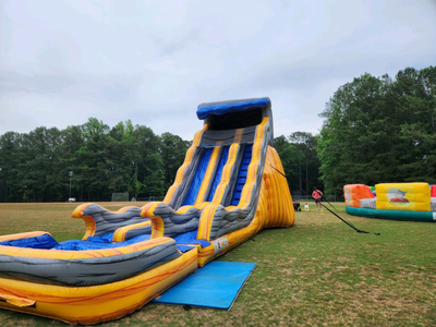 20' Flaming Volcano Dual Lane Water Slide