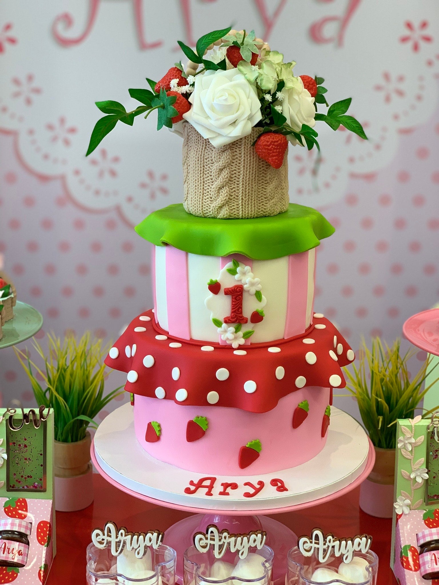 3-Tier Custom Cake for Up to 60 Guests