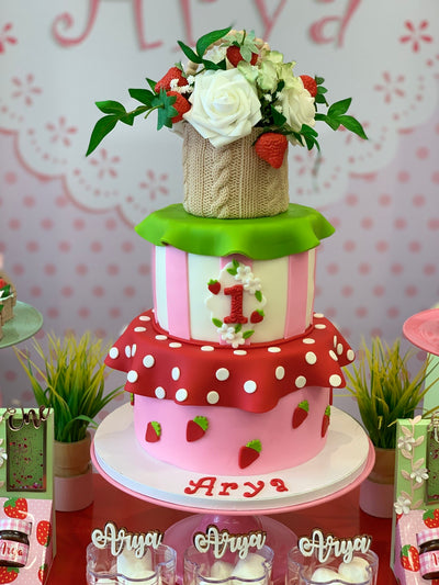3-Tier Custom Cake for Up to 60 Guests