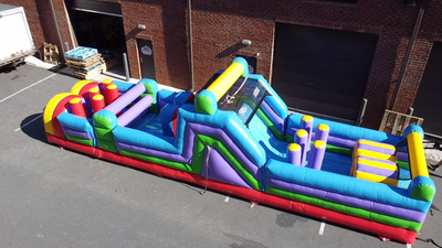 40' Radical Run Obstacle Course Inflatable Rental