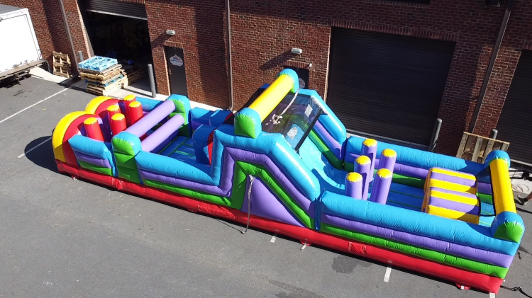 40' Radical Run Obstacle Course Inflatable Rental