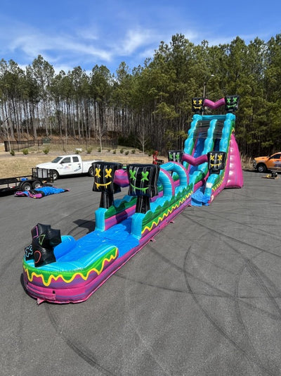 19' Level Up Gamer Water Slide with Slip N Slide