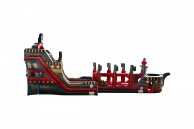 22' The Black Pearl Dual Lane Water Slide