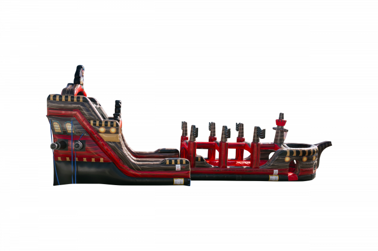 22' The Black Pearl Dual Lane Water Slide