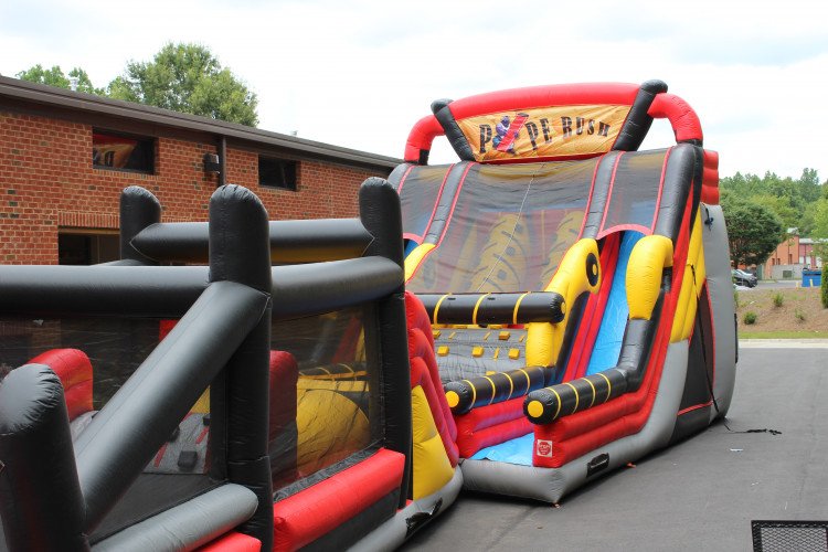 75' Pipe Rush Inflatable Obstacle Course Rental