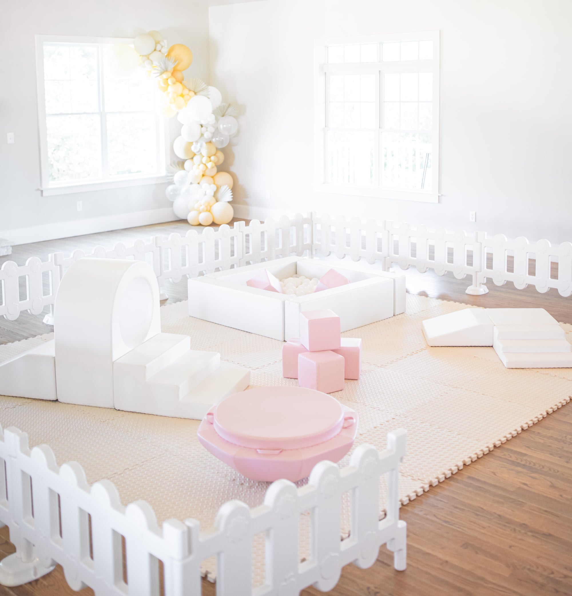 Deluxe Peach Soft Play Rental - Neutral, Pink or Blue