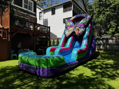 15' 3-D Butterfly Water Slide