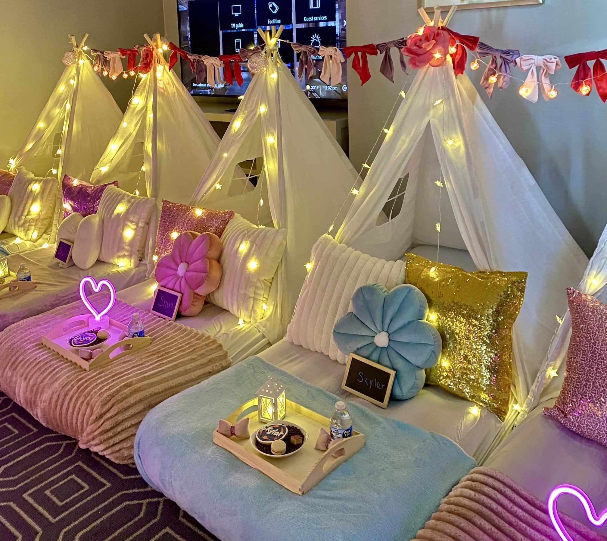 Themed Slumber Party Teepees by Cozy Corner Sleepovers