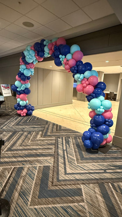 9/10ft Tall Organic Balloon Arch