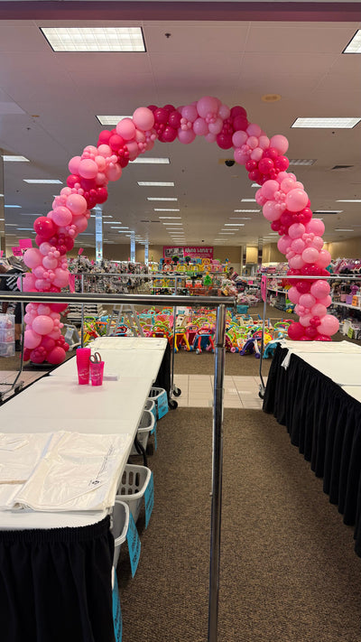 9/10ft Tall Organic Balloon Arch