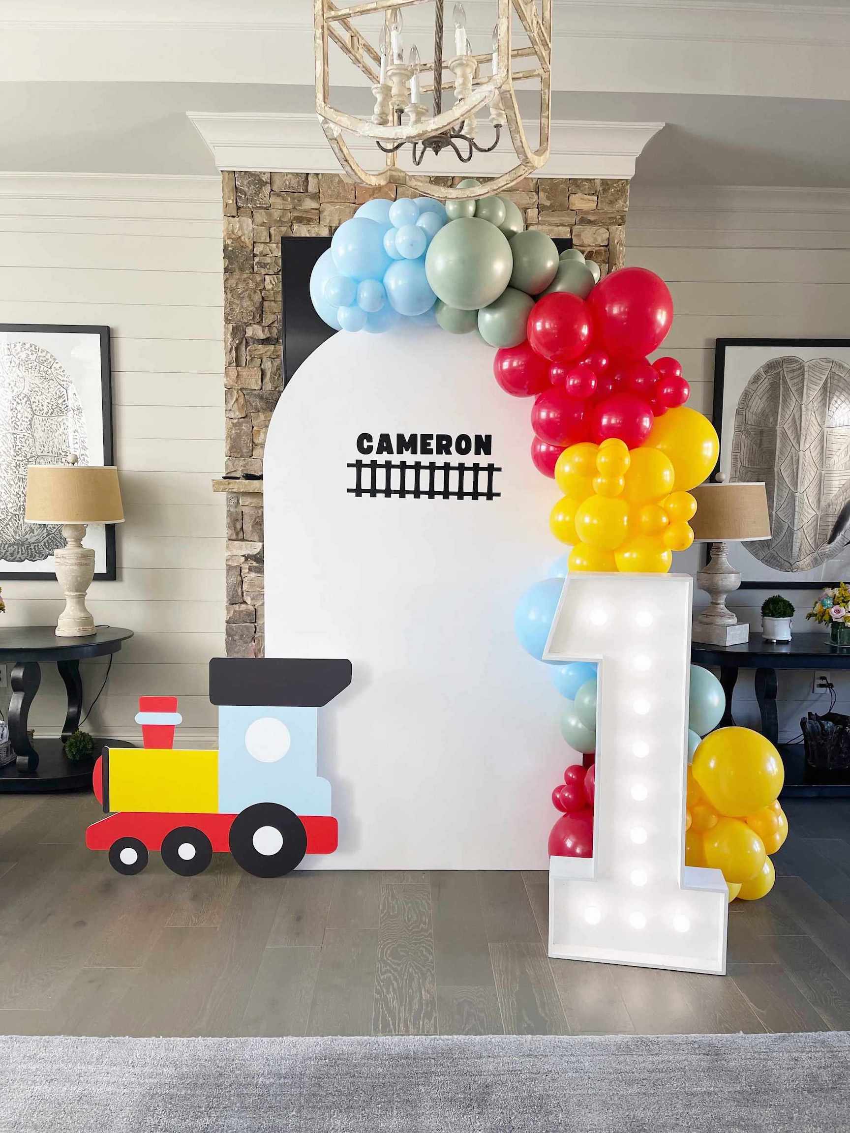 First Birthday Party Train Theme | Confetti Jar