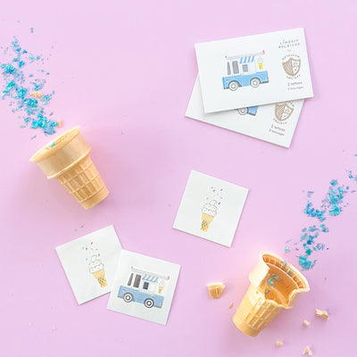 Ice Cream Dreams Temporary Tattoos