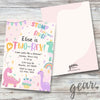 Two Year Old Custom Themed Invitation Design Atlanta | Confetti Jar