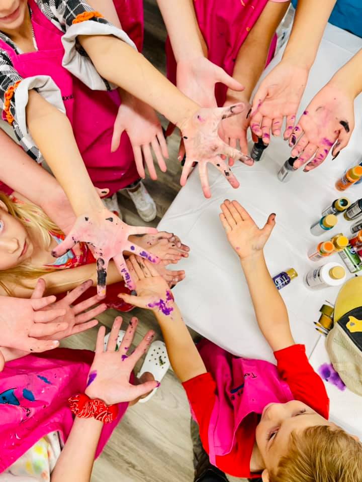 Kids Canvas Painting Birthday Parties Atlanta | Confetti Jar