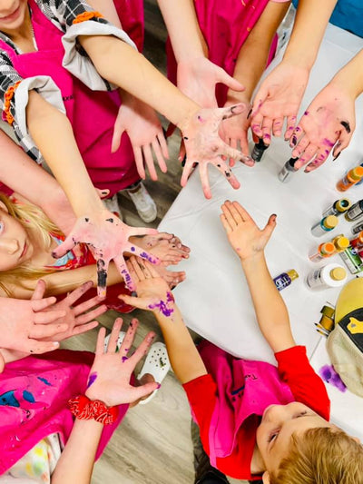 Kids Canvas Painting Birthday Parties Atlanta | Confetti Jar