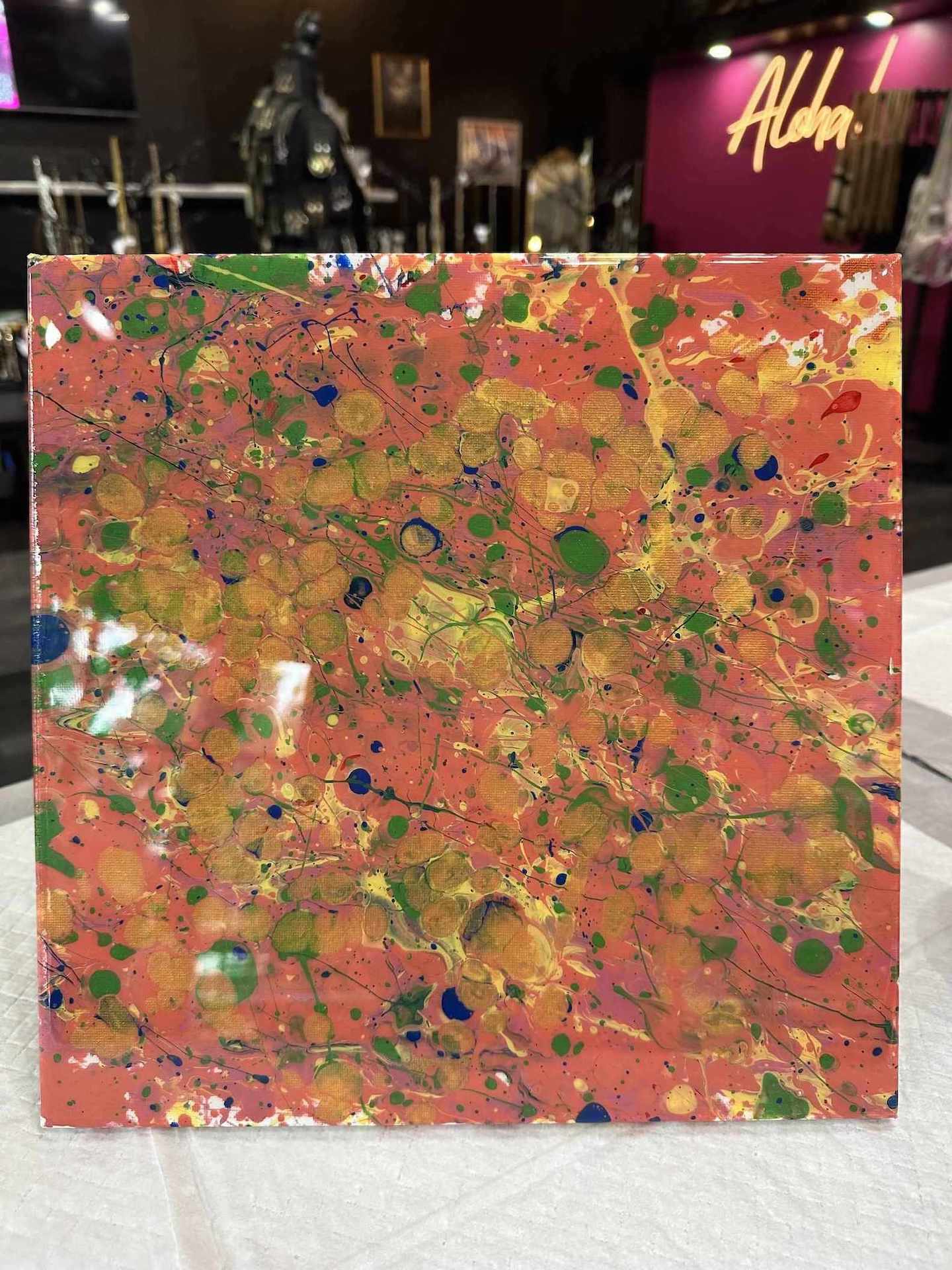 Painting at Hawaii Fluid Art Brookhaven | Confetti Jar