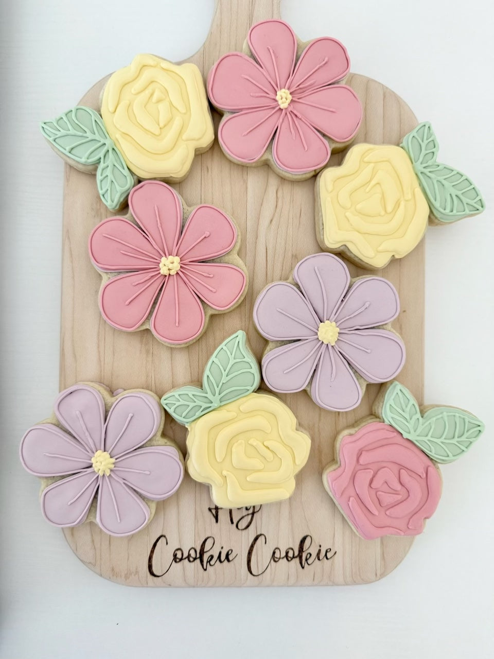 Floral Themed Sugar Cookies Alpharetta | Confetti Jar