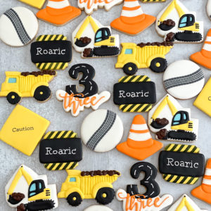 Construction-Themed Sugar Cookies