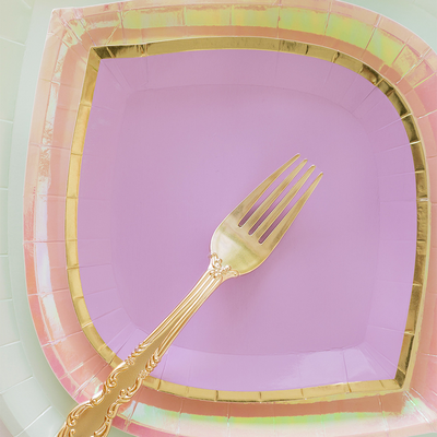 Posh Lilac You Lots Dessert Plates