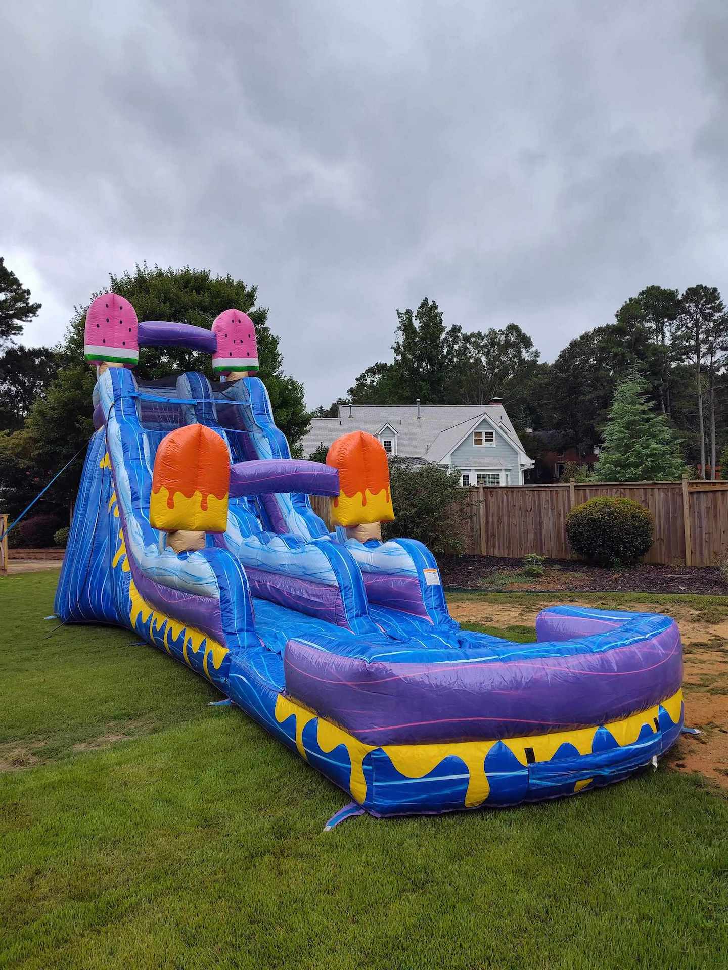 Popsicle Themed Inflatable Slide Rental | Confetti Jar