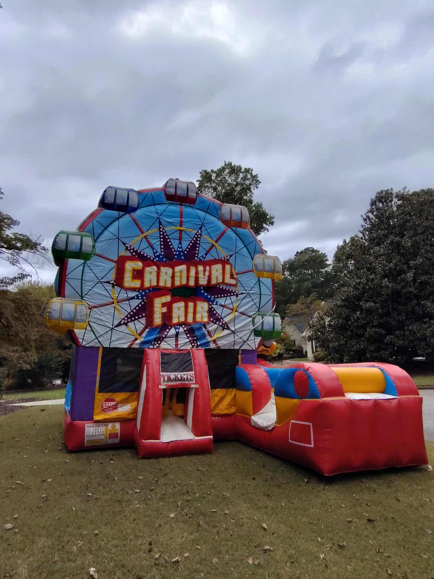 Carnival Fair Inflatable Slide and Bounce House Rental | Confetti Jar