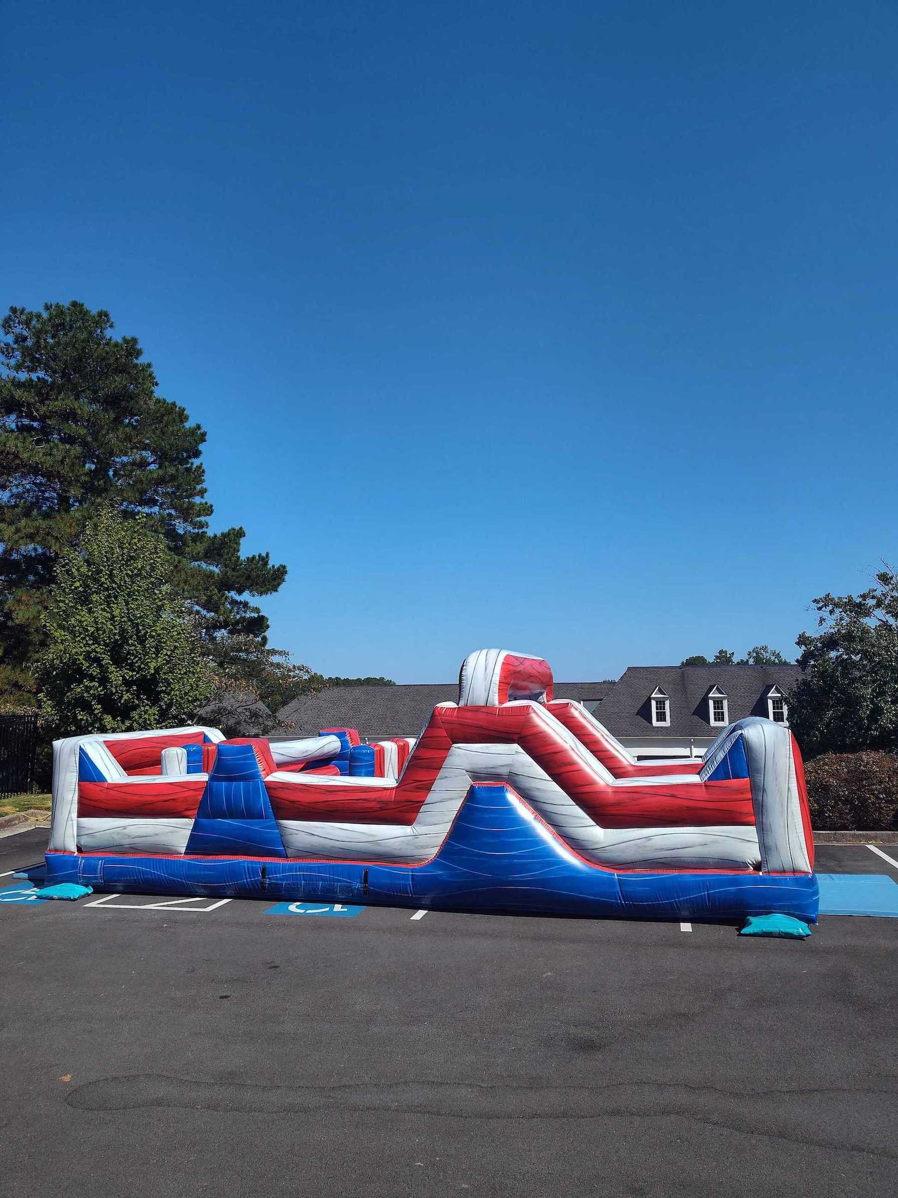 Red White and Blue Obstacle Course Rental Atlanta | Confetti Jar
