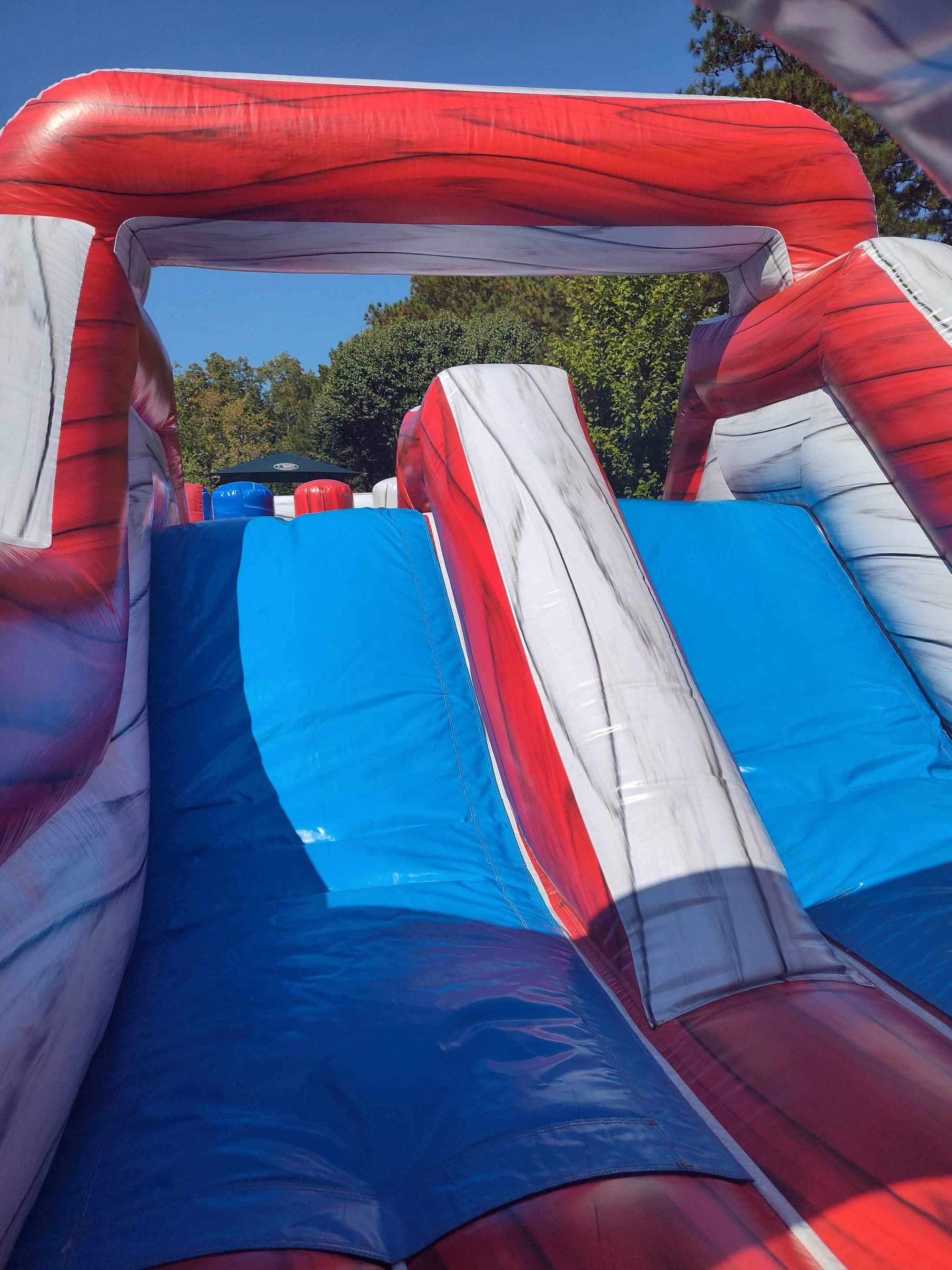 Red White and Blue Obstacle Course Rental Atlanta | Confetti Jar