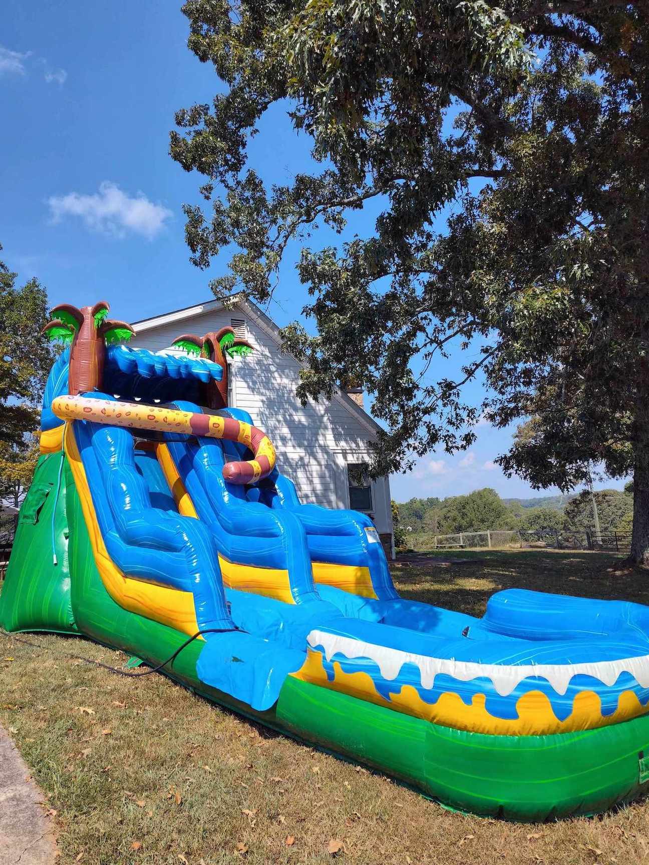 Inflatable Tropical Water Slide Rental Atlanta | Confetti Jar