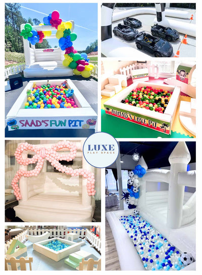 White Bounce House Rental Atlanta | Confetti Jar