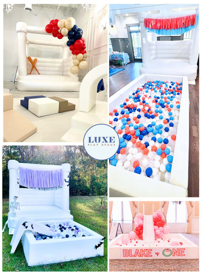 White Bounce House Rental Atlanta | Confetti Jar