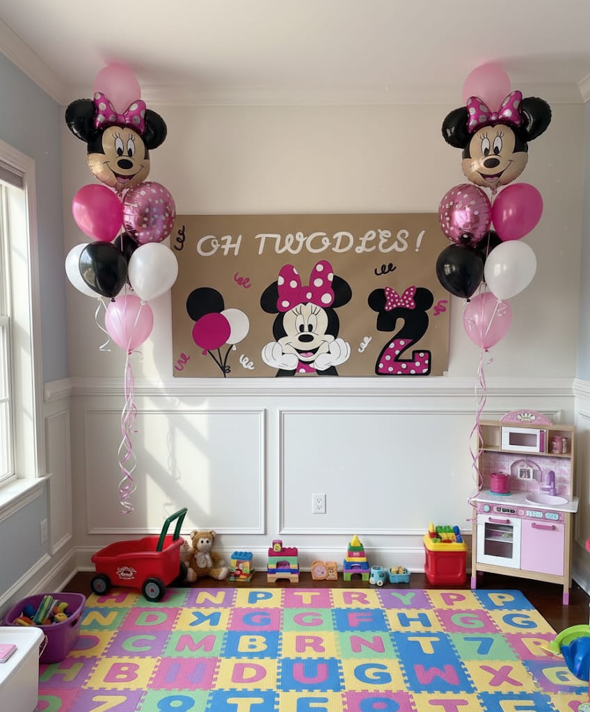 Custom hand-painted banner Oh Twoodles theme