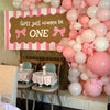 Custom hand-painted banner for first birthday party