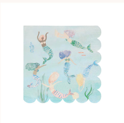 Mermaids Swimming Napkins