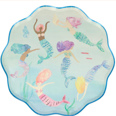 Mermaids Swimming Plates
