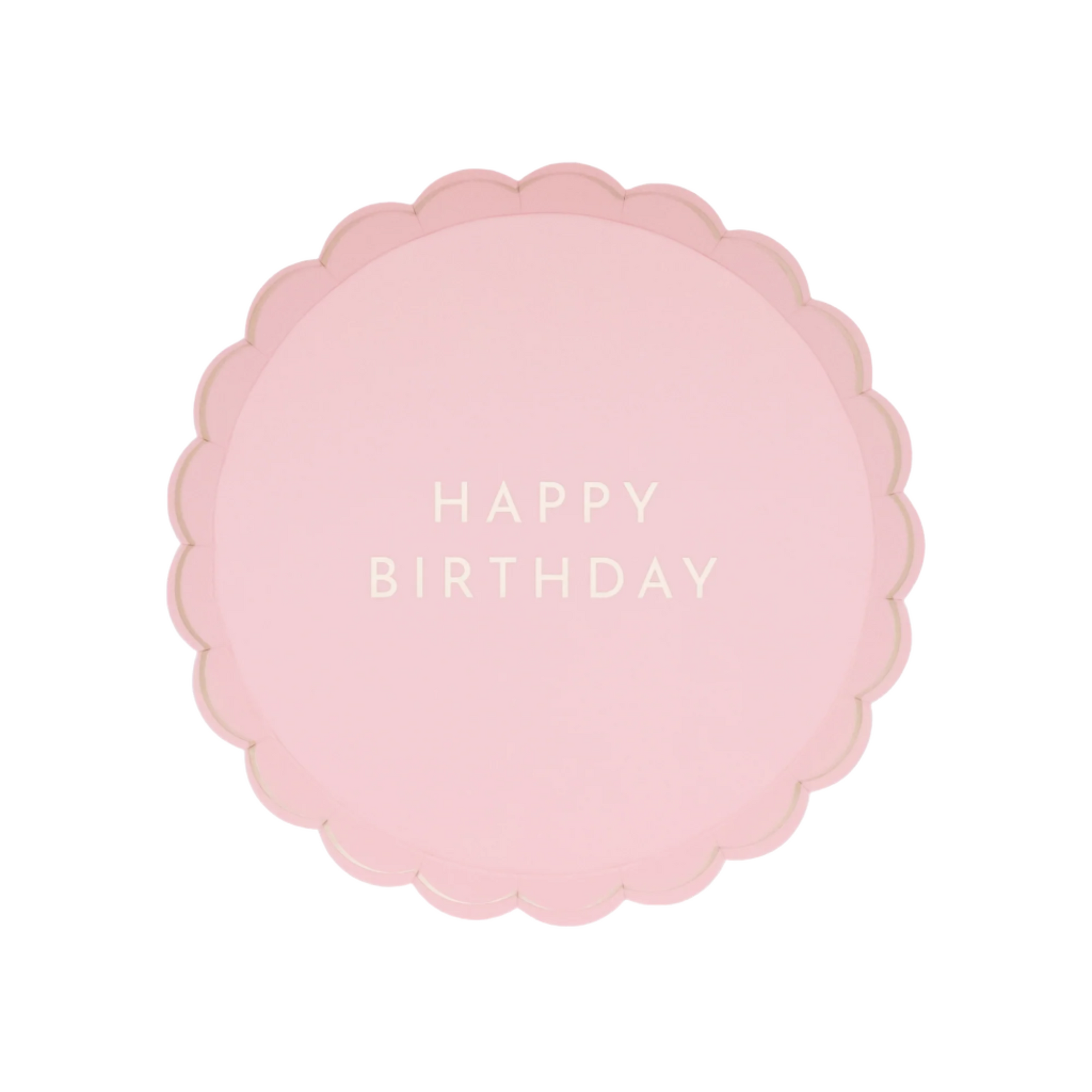 Petal Pink Signature Happy Birthday Small Plates