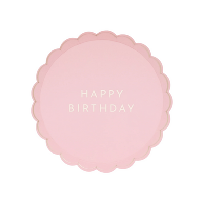 Petal Pink Signature Happy Birthday Small Plates