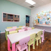 Children's birthday party room at Peachy Pals Playland Cartersville GA | Confetti Jar