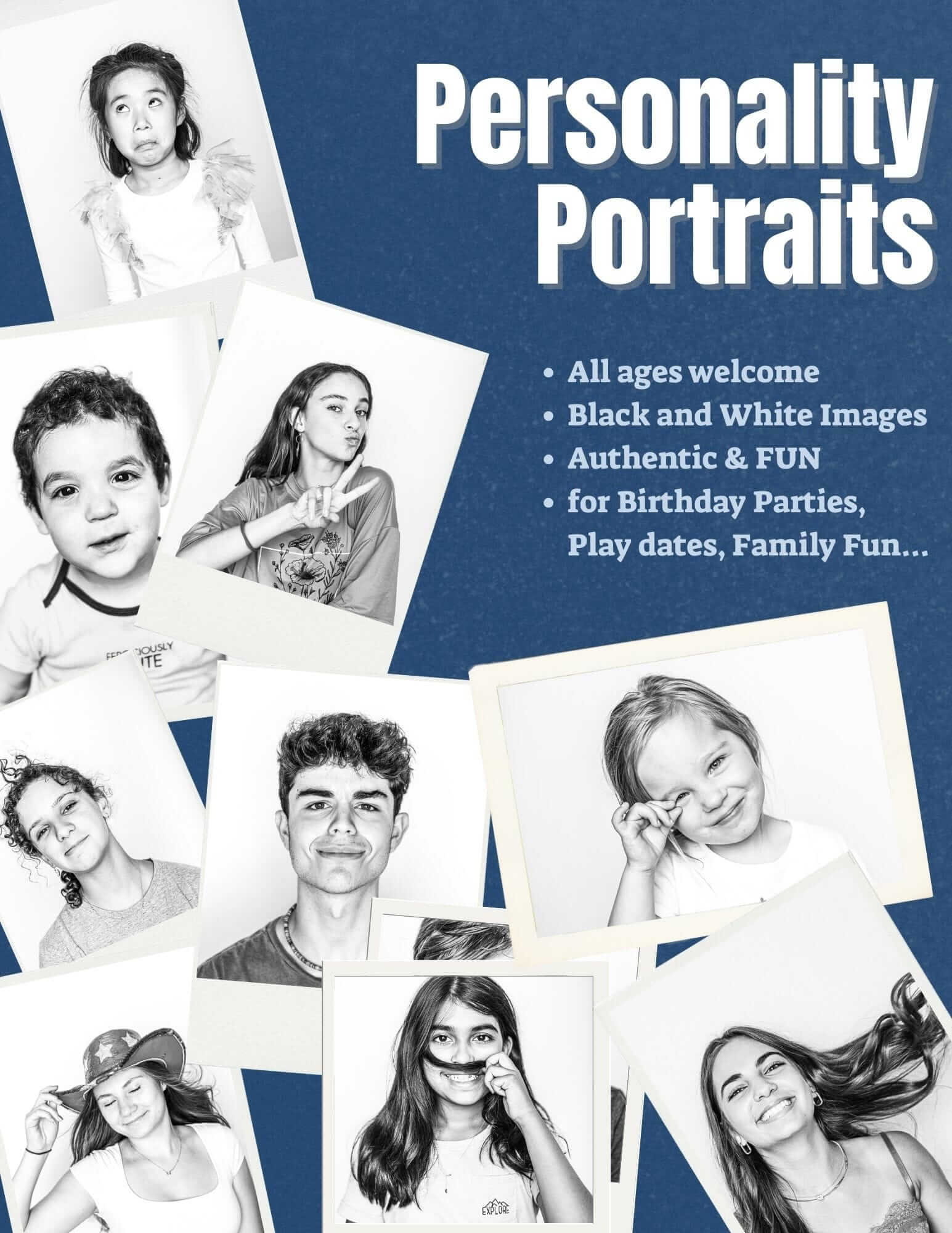 Kids Birthday Party Portraits | Confetti Jar