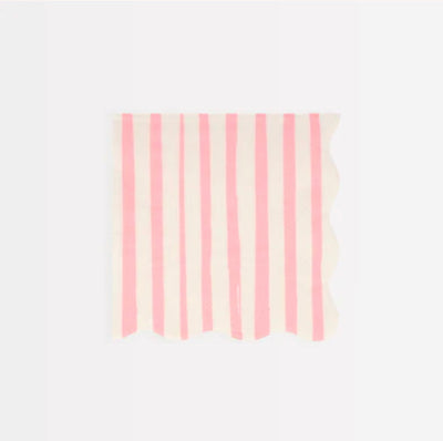 Pink Stripe Small Napkins